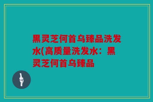 黑灵芝何首乌臻品洗发水(高质量洗发水：黑灵芝何首乌臻品