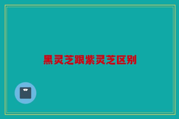 黑灵芝跟紫灵芝区别
