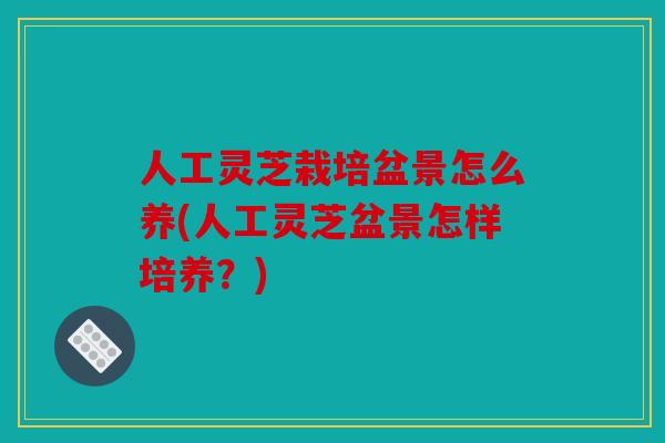 人工灵芝栽培盆景怎么养(人工灵芝盆景怎样培养？)
