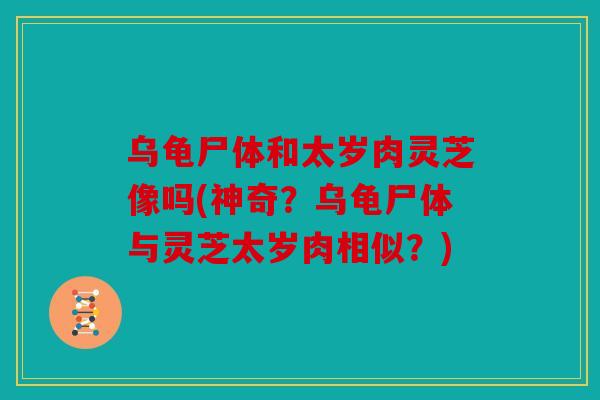 乌龟尸体和太岁肉灵芝像吗(神奇？乌龟尸体与灵芝太岁肉相似？)
