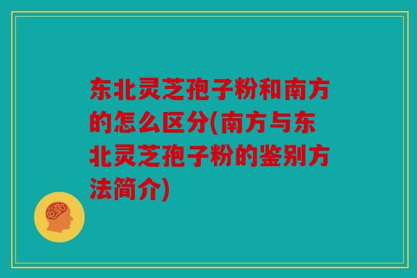 东北灵芝孢子粉和南方的怎么区分(南方与东北灵芝孢子粉的鉴别方法简介)