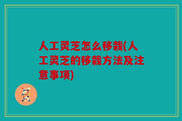 人工灵芝怎么移栽(人工灵芝的移栽方法及注意事项)