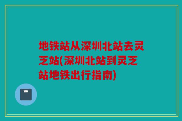 地铁站从深圳北站去灵芝站(深圳北站到灵芝站地铁出行指南)