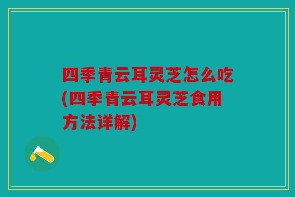 四季青云耳灵芝怎么吃(四季青云耳灵芝食用方法详解)
