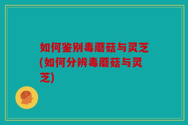 如何鉴别毒蘑菇与灵芝(如何分辨毒蘑菇与灵芝)