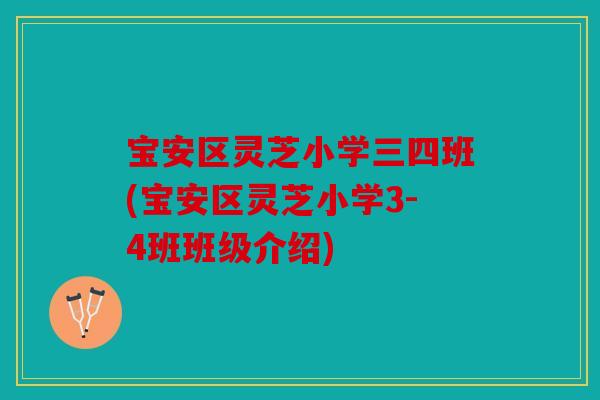 宝安区灵芝小学三四班(宝安区灵芝小学3-4班班级介绍)