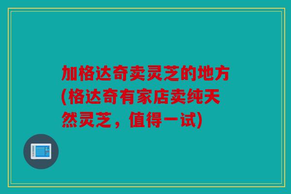 加格达奇卖灵芝的地方(格达奇有家店卖纯天然灵芝，值得一试)