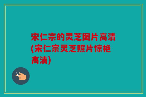 宋仁宗的灵芝图片高清(宋仁宗灵芝照片惊艳高清)