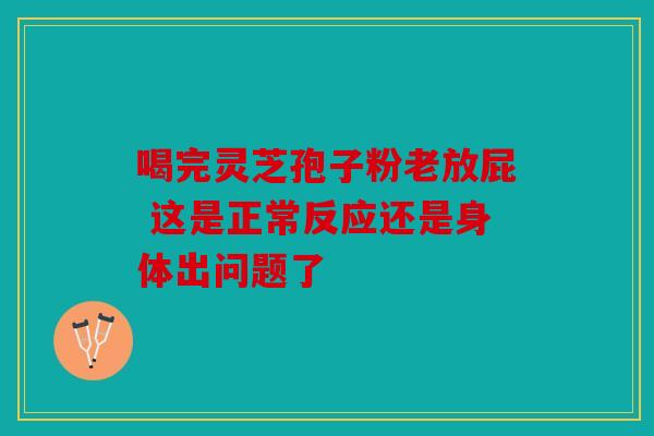 喝完灵芝孢子粉老放屁 这是正常反应还是身体出问题了