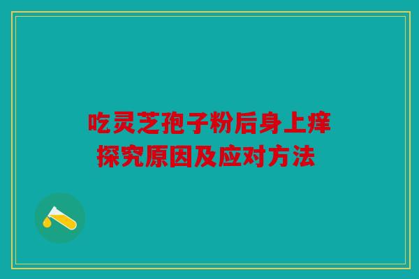 吃灵芝孢子粉后身上痒 探究原因及应对方法