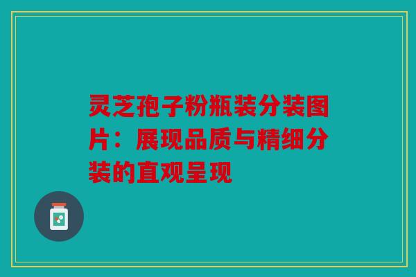 灵芝孢子粉瓶装分装图片：展现品质与精细分装的直观呈现
