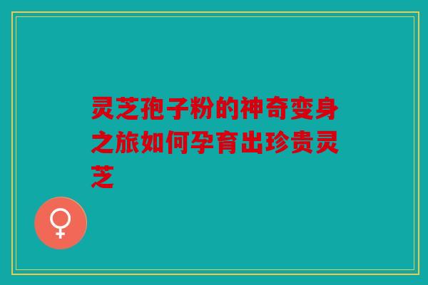 灵芝孢子粉的神奇变身之旅如何孕育出珍贵灵芝