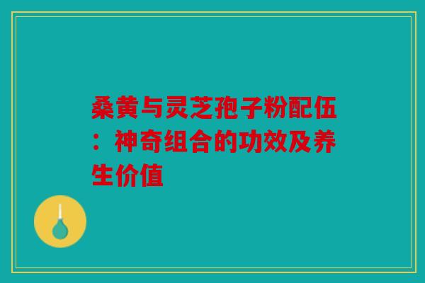 桑黄与灵芝孢子粉配伍：神奇组合的功效及养生价值