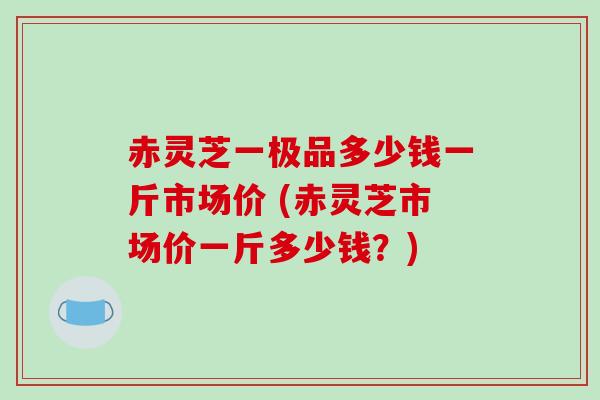 赤灵芝一极品多少钱一斤市场价 (赤灵芝市场价一斤多少钱？)