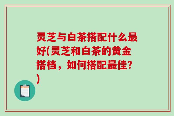 灵芝与白茶搭配什么好(灵芝和白茶的黄金搭档,如何搭配佳?) 灵芝与白茶搭配什么好(灵芝和白茶的黄金搭档,如何搭配佳?)
