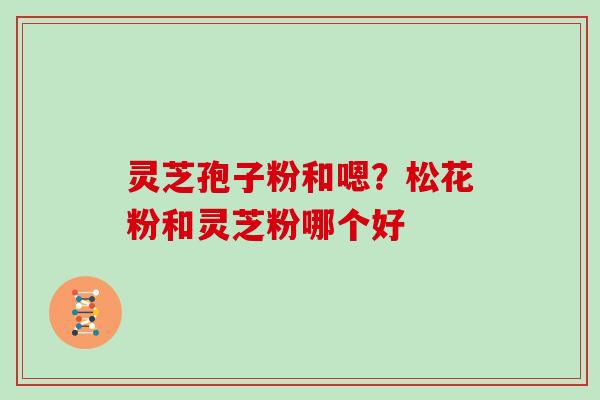 灵芝孢子粉和嗯?松花粉和灵芝粉哪个好 灵芝孢子粉和嗯?松花粉和灵芝粉哪个好