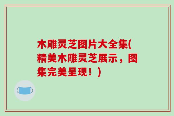木雕灵芝图片大全集(精美木雕灵芝展示，图集完美呈现！)