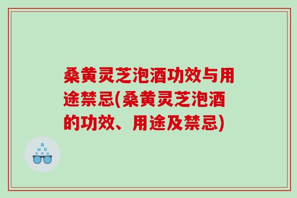 桑黄灵芝泡酒功效与用途禁忌(桑黄灵芝泡酒的功效、用途及禁忌) 桑黄灵芝泡酒功效与用途禁忌(桑黄灵芝泡酒的功效、用途及禁忌)