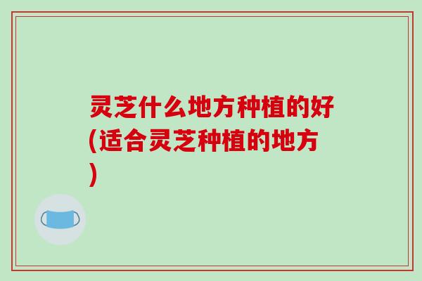 灵芝什么地方种植的好(适合灵芝种植的地方)