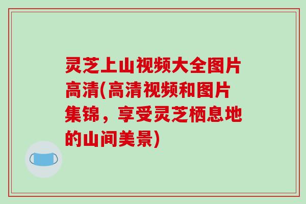 灵芝上山视频大全图片高清(高清视频和图片集锦，享受灵芝栖息地的山间美景)