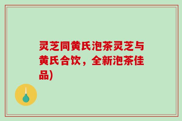 灵芝同黄氏泡茶灵芝与黄氏合饮，全新泡茶佳品)