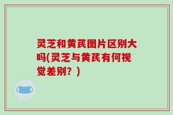 灵芝和黄芪图片区别大吗(灵芝与黄芪有何视觉差别?) 灵芝和黄芪图片区别大吗(灵芝与黄芪有何视觉差别?)