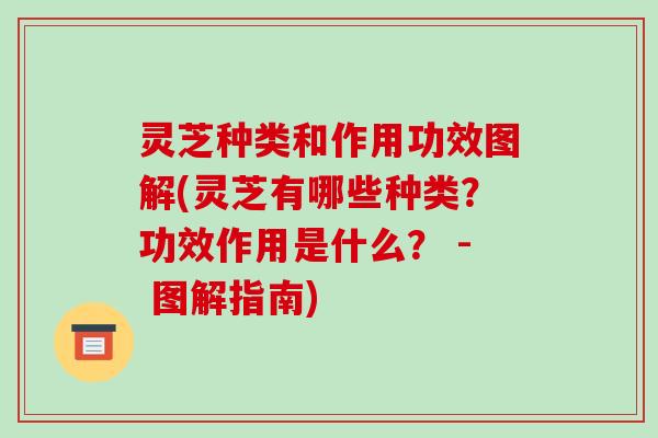 灵芝种类和作用功效图解(灵芝有哪些种类?功效作用是什么? - 图解指南) 灵芝种类和作用功效图解(灵芝有哪些种类?功效作用是什么? - 图解指南)