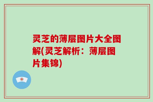 灵芝的薄层图片大全图解(灵芝解析：薄层图片集锦)