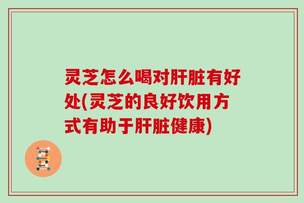 灵芝怎么喝对有好处(灵芝的良好饮用方式有助于健康)