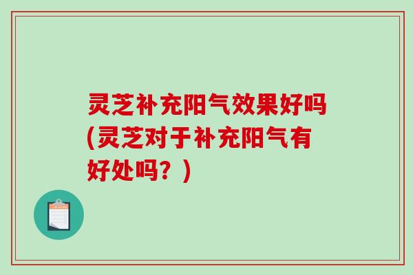 灵芝补充阳气效果好吗(灵芝对于补充阳气有好处吗？)