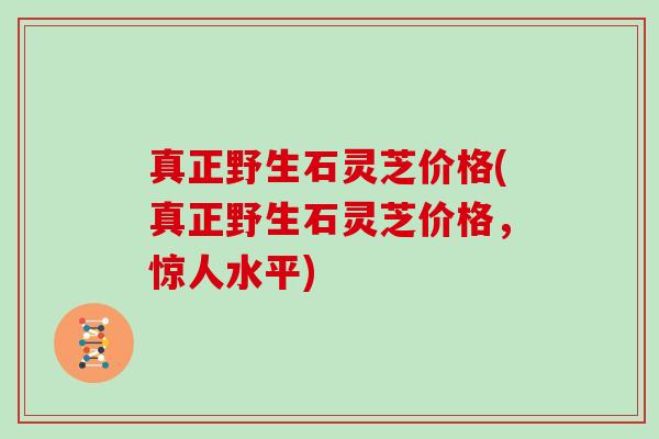 真正野生石灵芝价格(真正野生石灵芝价格,惊人水平) 真正野生石灵芝价格(真正野生石灵芝价格,惊人水平)