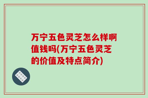 万宁五色灵芝怎么样啊值钱吗(万宁五色灵芝的价值及特点简介) 万宁五色灵芝怎么样啊值钱吗(万宁五色灵芝的价值及特点简介)