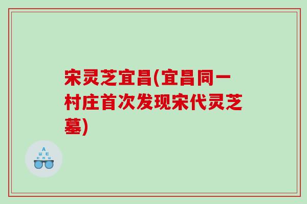 宋灵芝宜昌(宜昌同一村庄首次发现宋代灵芝墓)