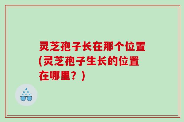 灵芝孢子长在那个位置(灵芝孢子生长的位置在哪里?) 灵芝孢子长在那个位置(灵芝孢子生长的位置在哪里?)